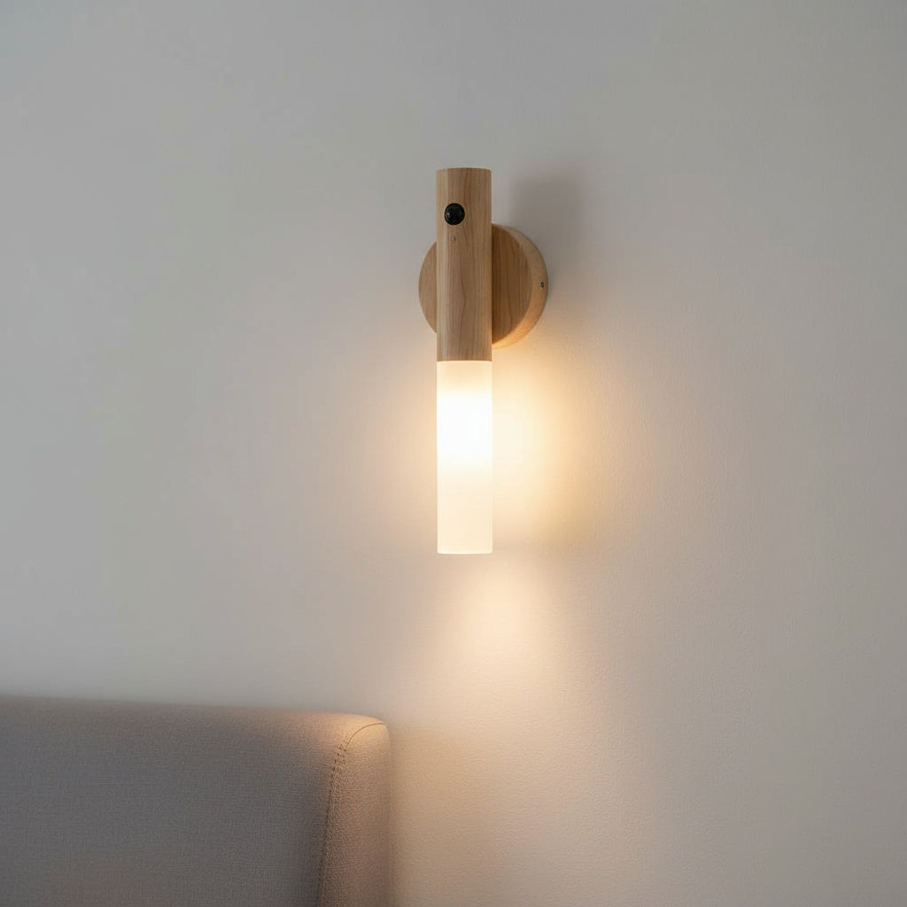 Rechargeable Wooden Sconce Weram